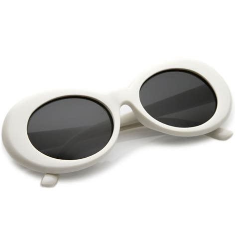 oval white sunglasses